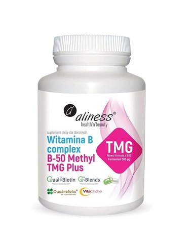Vitamina B Complex B-50 Methyl TMG PLUS, 100 kapsler.