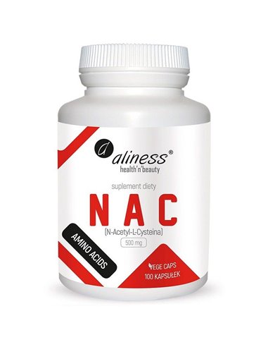 NAC N-Acetyl L-Cystein, 500 mg, 100 kapsler