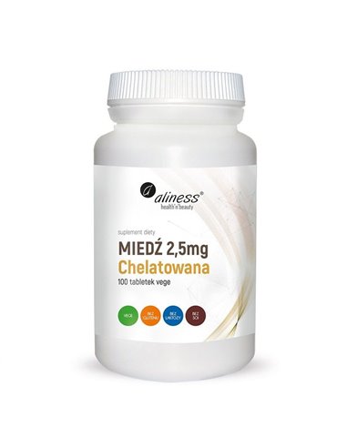 Chelat kobber 2,5 mg, 100 tabletter