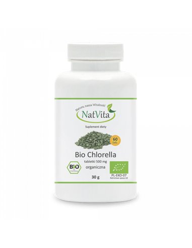 Chlorella BIO 140 piller, 500mg