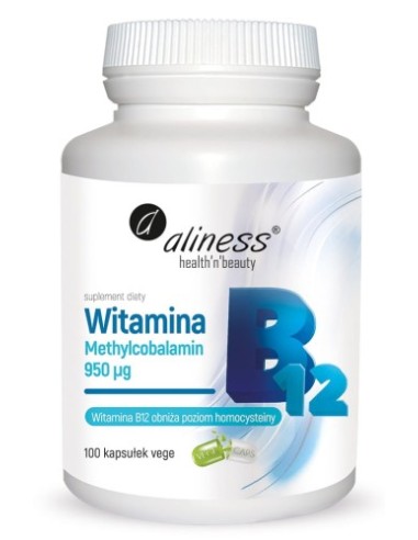 Vitamin B12 Metylkobalamin 950 µg, 100 kapsler